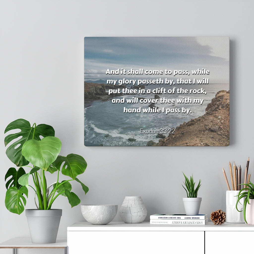 Scripture Walls My Glory Exodus 33:22 Bible Verse Canvas Christian Wall Art Ready to Hang Unframed-Express Your Love Gifts