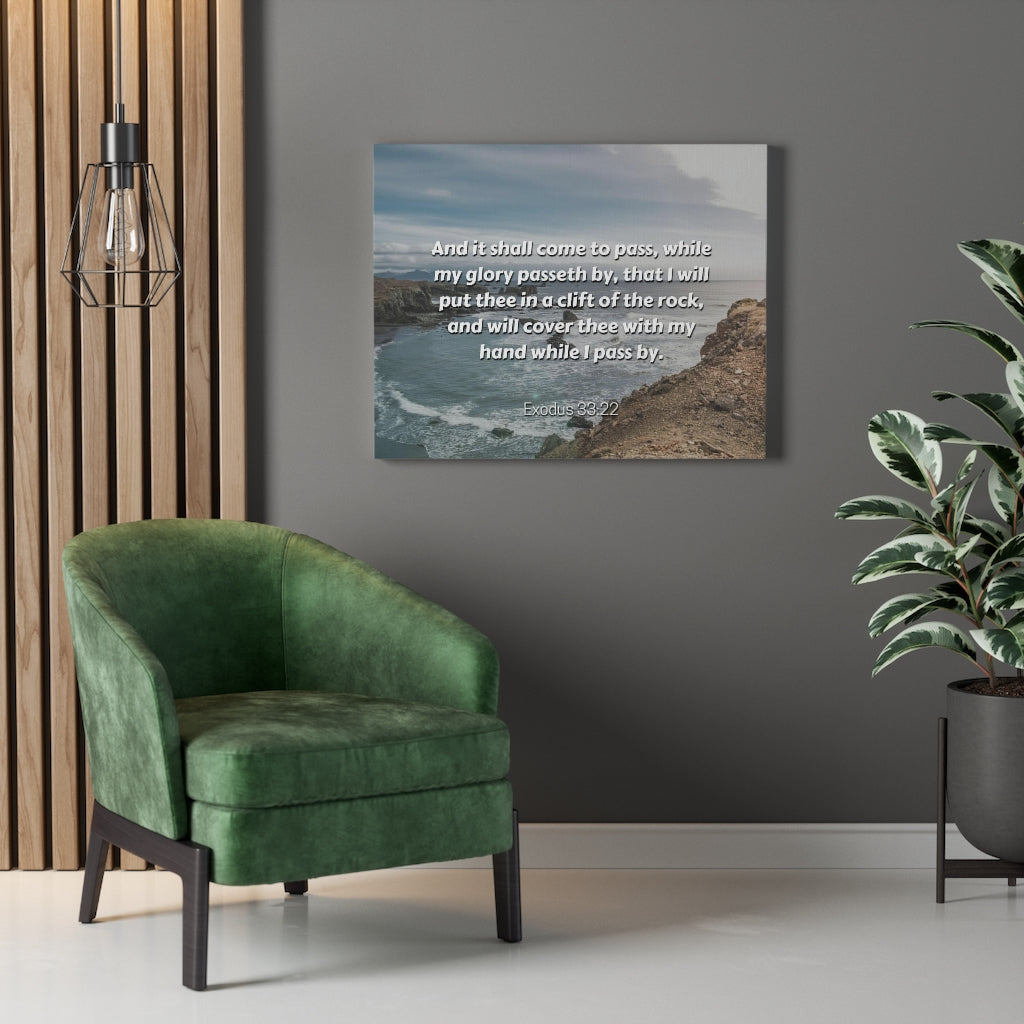 Scripture Walls My Glory Exodus 33:22 Bible Verse Canvas Christian Wall Art Ready to Hang Unframed-Express Your Love Gifts
