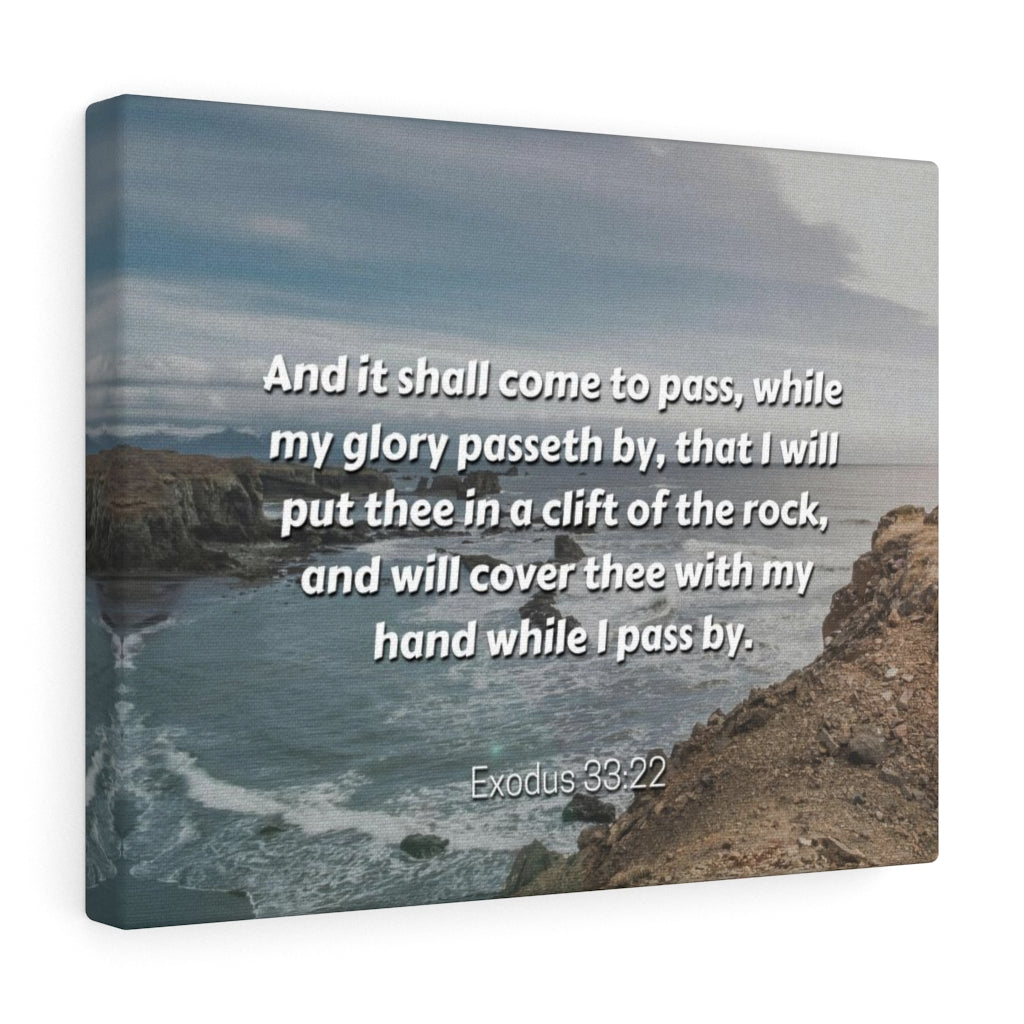 Scripture Walls My Glory Exodus 33:22 Bible Verse Canvas Christian Wall Art Ready to Hang Unframed-Express Your Love Gifts