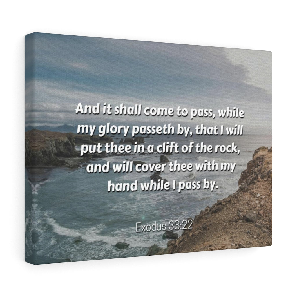 Scripture Walls My Glory Exodus 33:22 Bible Verse Canvas Christian Wall Art Ready to Hang Unframed-Express Your Love Gifts