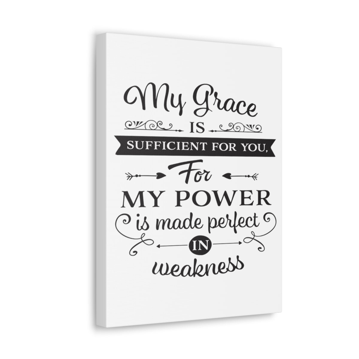 Scripture Walls My Grace 2 Corinthians 12:9 Is Christian Wall Art Print Ready to Hang Unframed-Express Your Love Gifts