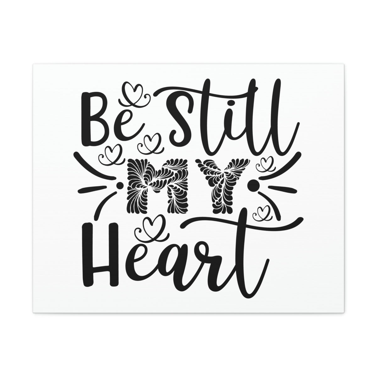 Scripture Walls My Heart Psalm 37:7 Christian Wall Art Print Ready to Hang Unframed-Express Your Love Gifts