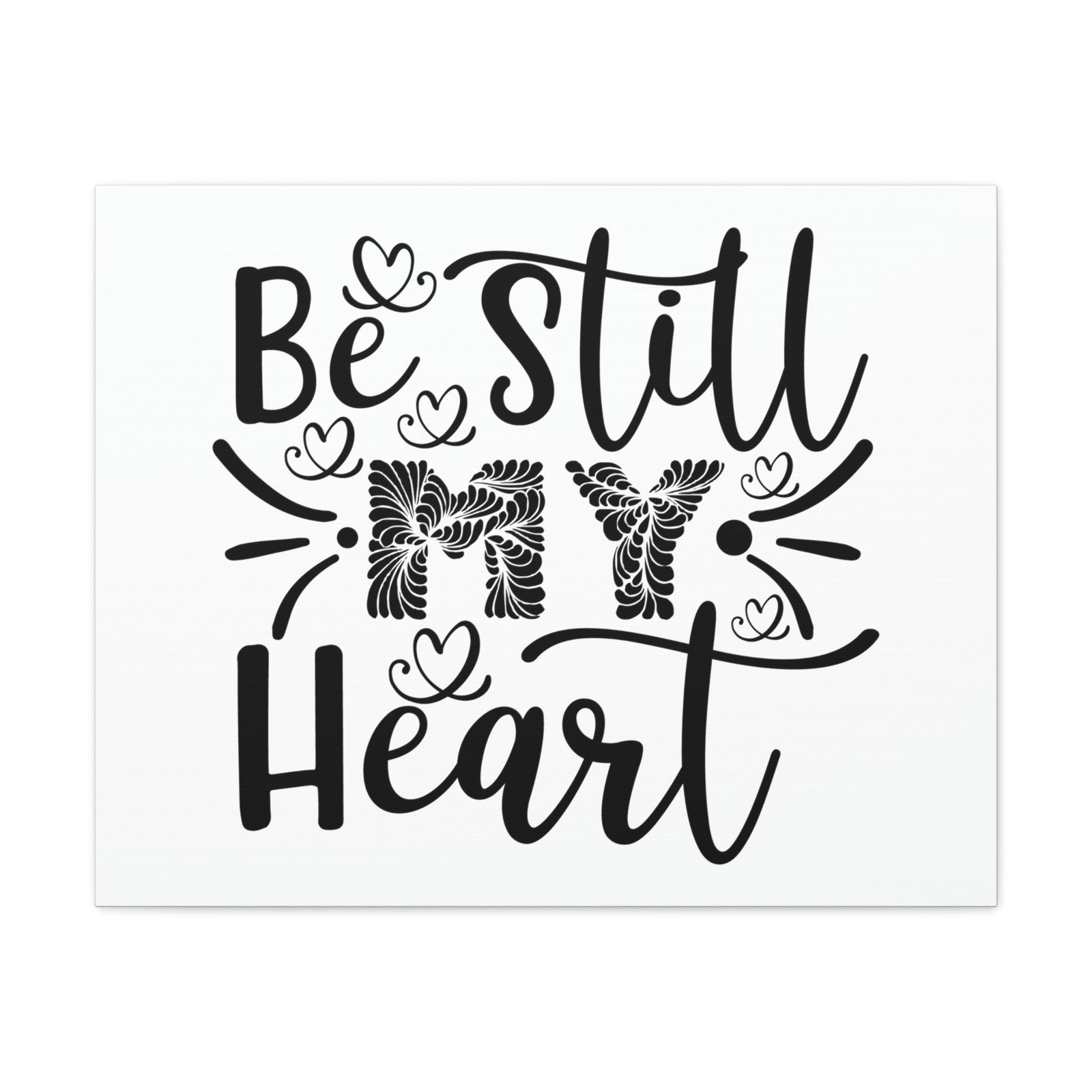 Scripture Walls My Heart Psalm 37:7 Christian Wall Art Print Ready to Hang Unframed-Express Your Love Gifts