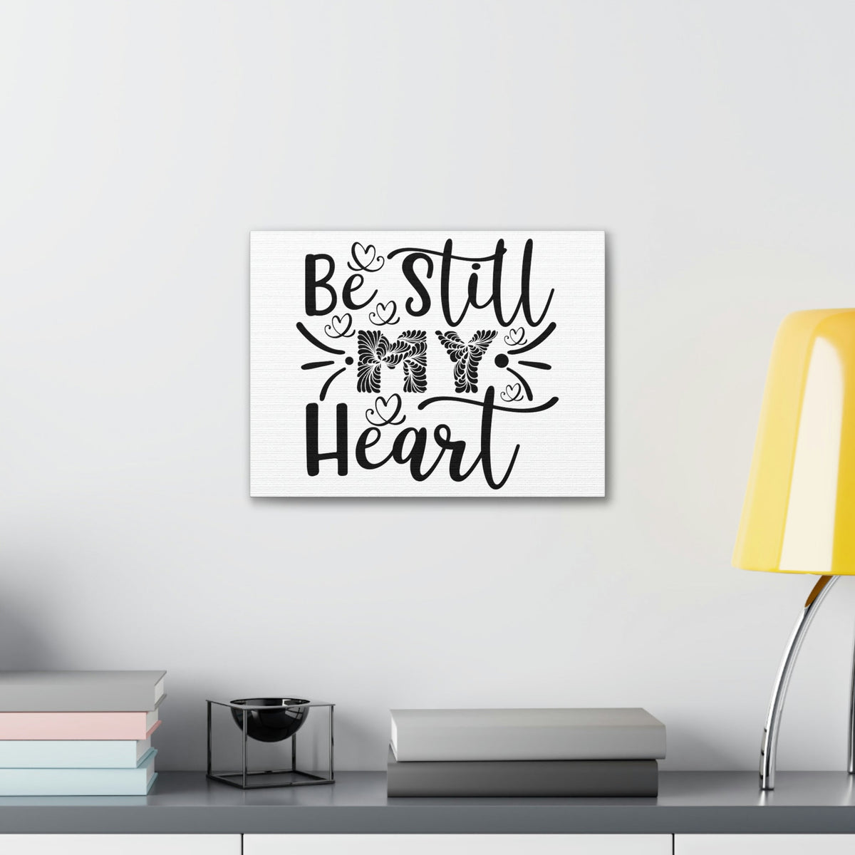 Scripture Walls My Heart Psalm 37:7 Christian Wall Art Print Ready to Hang Unframed-Express Your Love Gifts