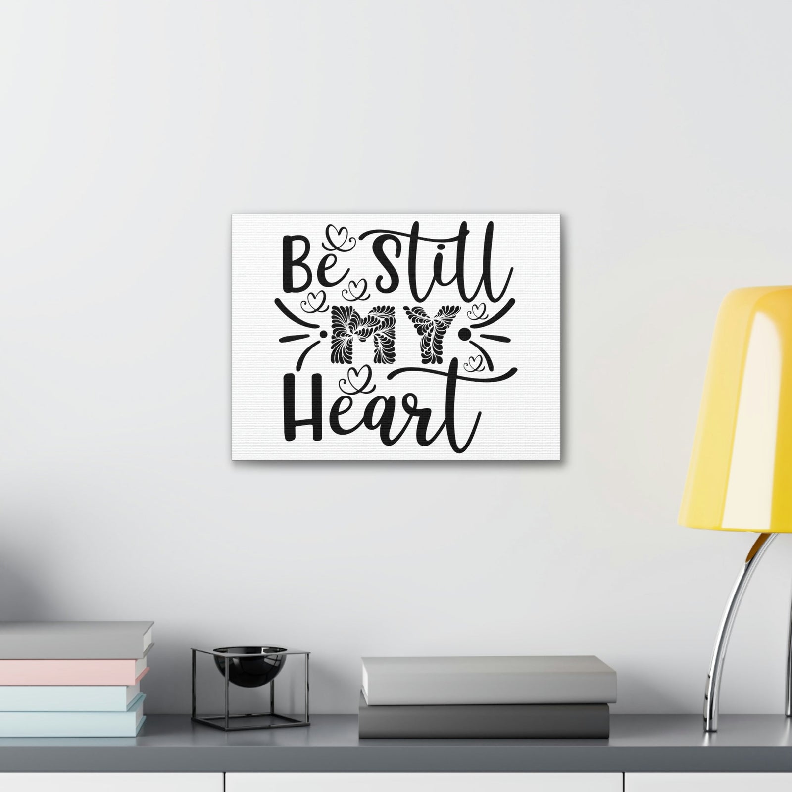 Scripture Walls My Heart Psalm 37:7 Christian Wall Art Print Ready to Hang Unframed-Express Your Love Gifts