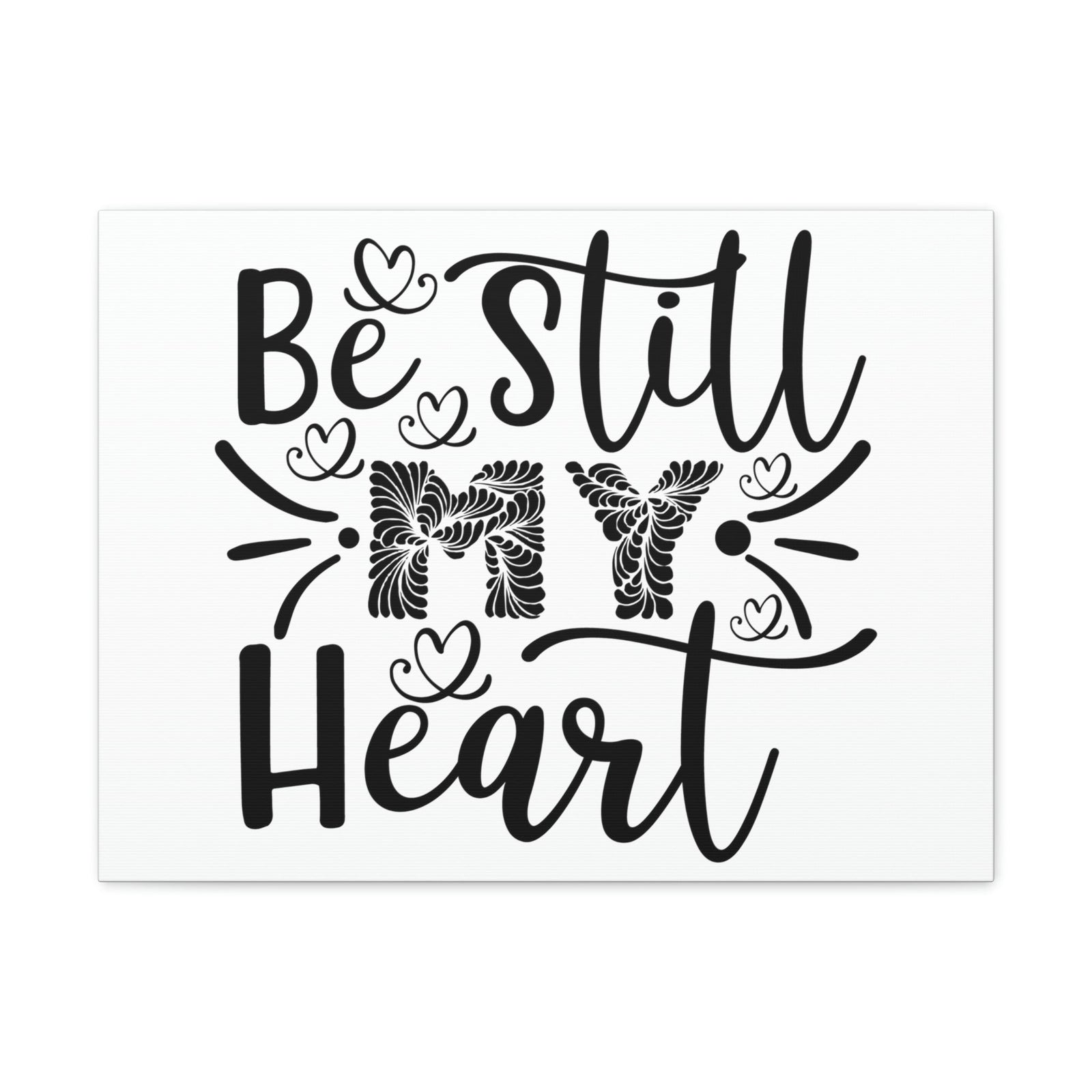 Scripture Walls My Heart Psalm 37:7 Christian Wall Art Print Ready to Hang Unframed-Express Your Love Gifts