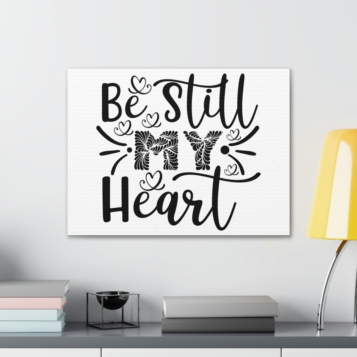 Scripture Walls My Heart Psalm 37:7 Christian Wall Art Print Ready to Hang Unframed-Express Your Love Gifts