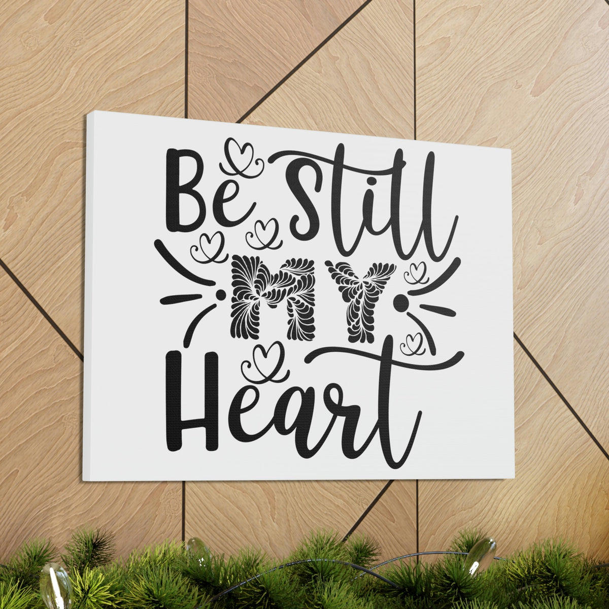 Scripture Walls My Heart Psalm 37:7 Christian Wall Art Print Ready to Hang Unframed-Express Your Love Gifts