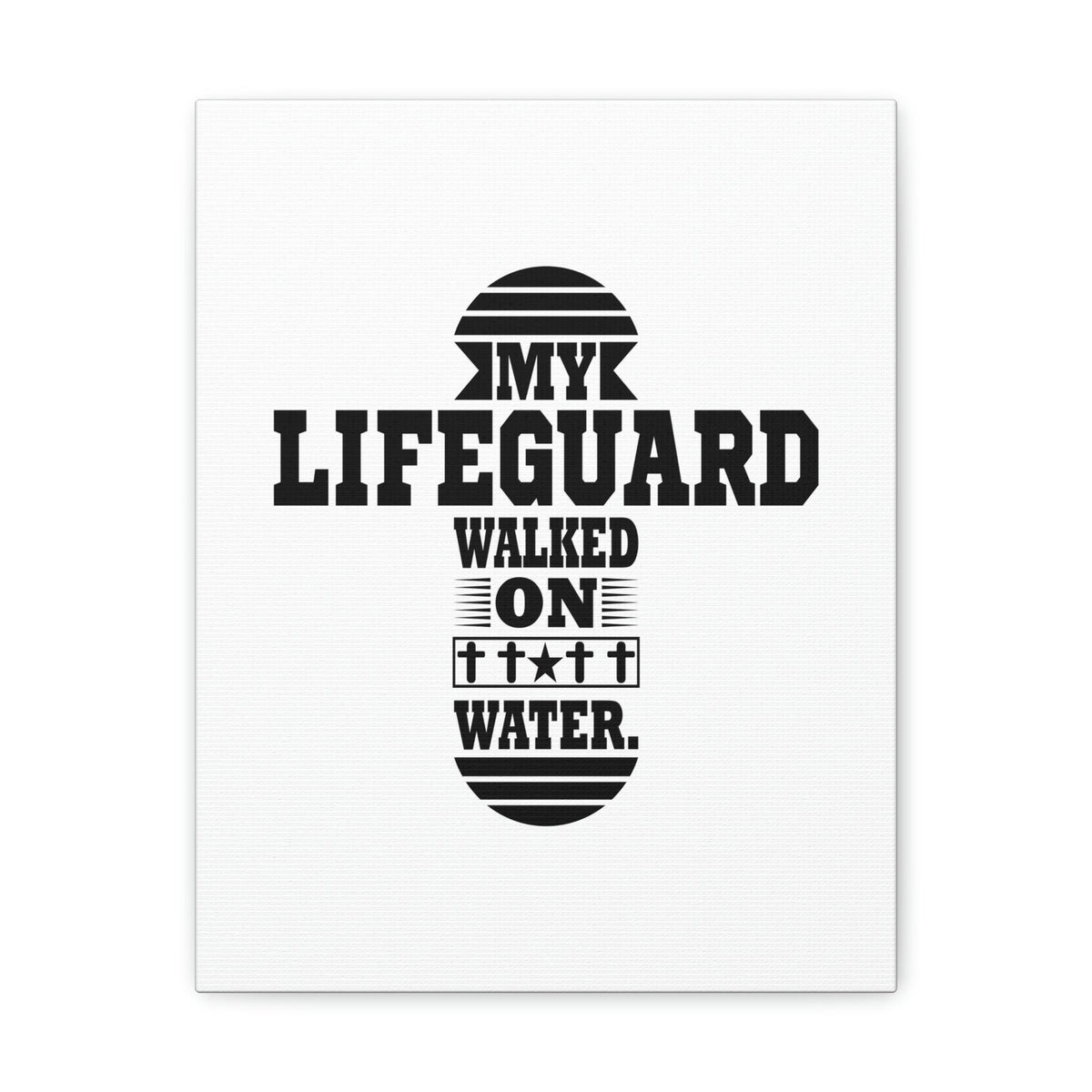 Scripture Walls My Lifeguard Walked On Water Matthew 14:29-31 Christian Wall Art Bible Verse Print Ready to Hang Unframed-Express Your Love Gifts