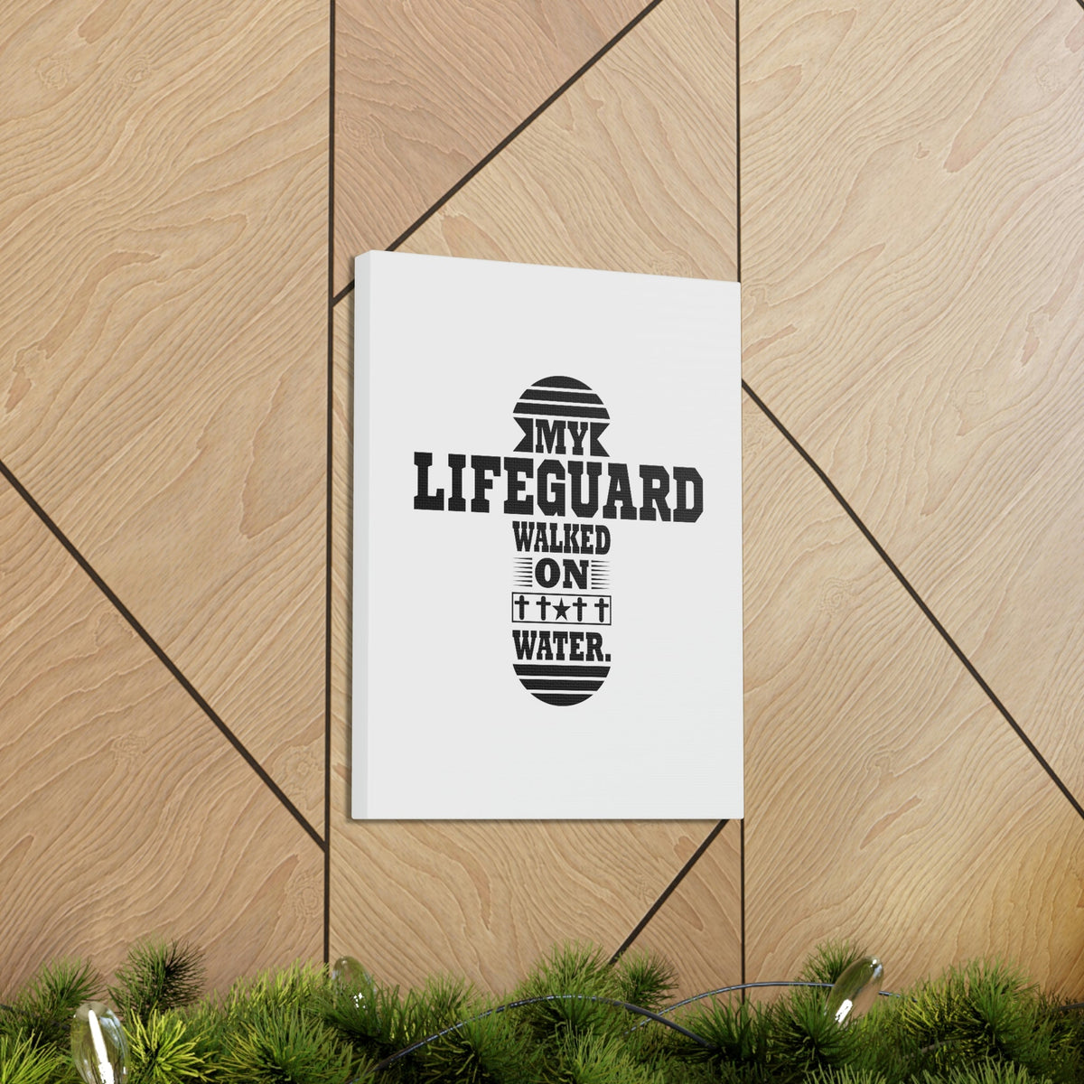 Scripture Walls My Lifeguard Walked On Water Matthew 14:29-31 Christian Wall Art Bible Verse Print Ready to Hang Unframed-Express Your Love Gifts