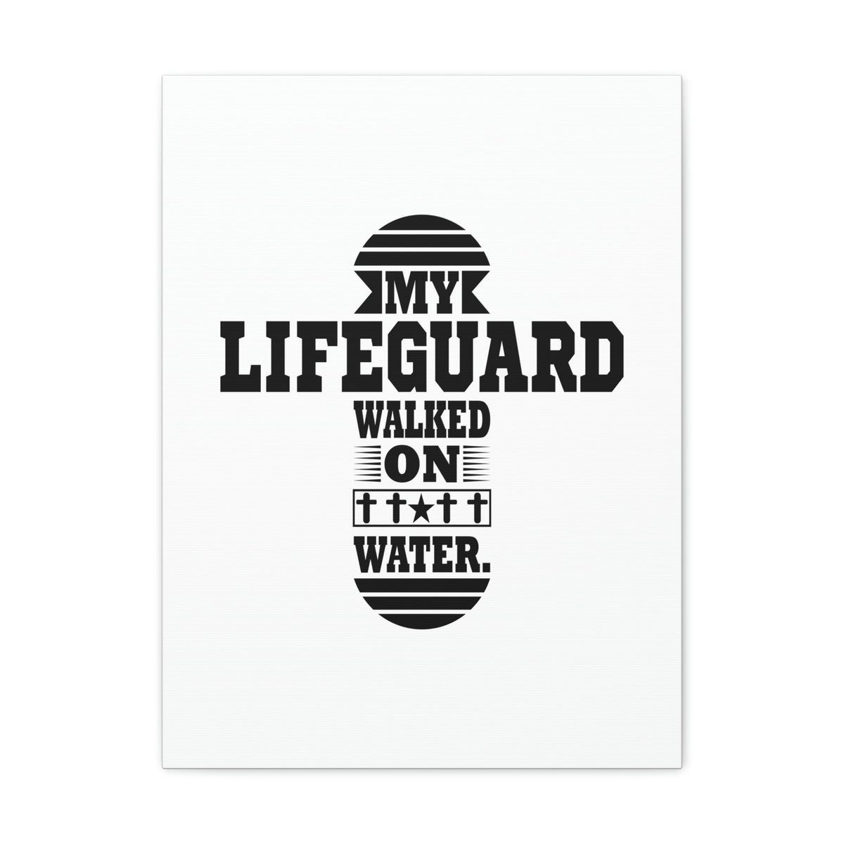Scripture Walls My Lifeguard Walked On Water Matthew 14:29-31 Christian Wall Art Bible Verse Print Ready to Hang Unframed-Express Your Love Gifts