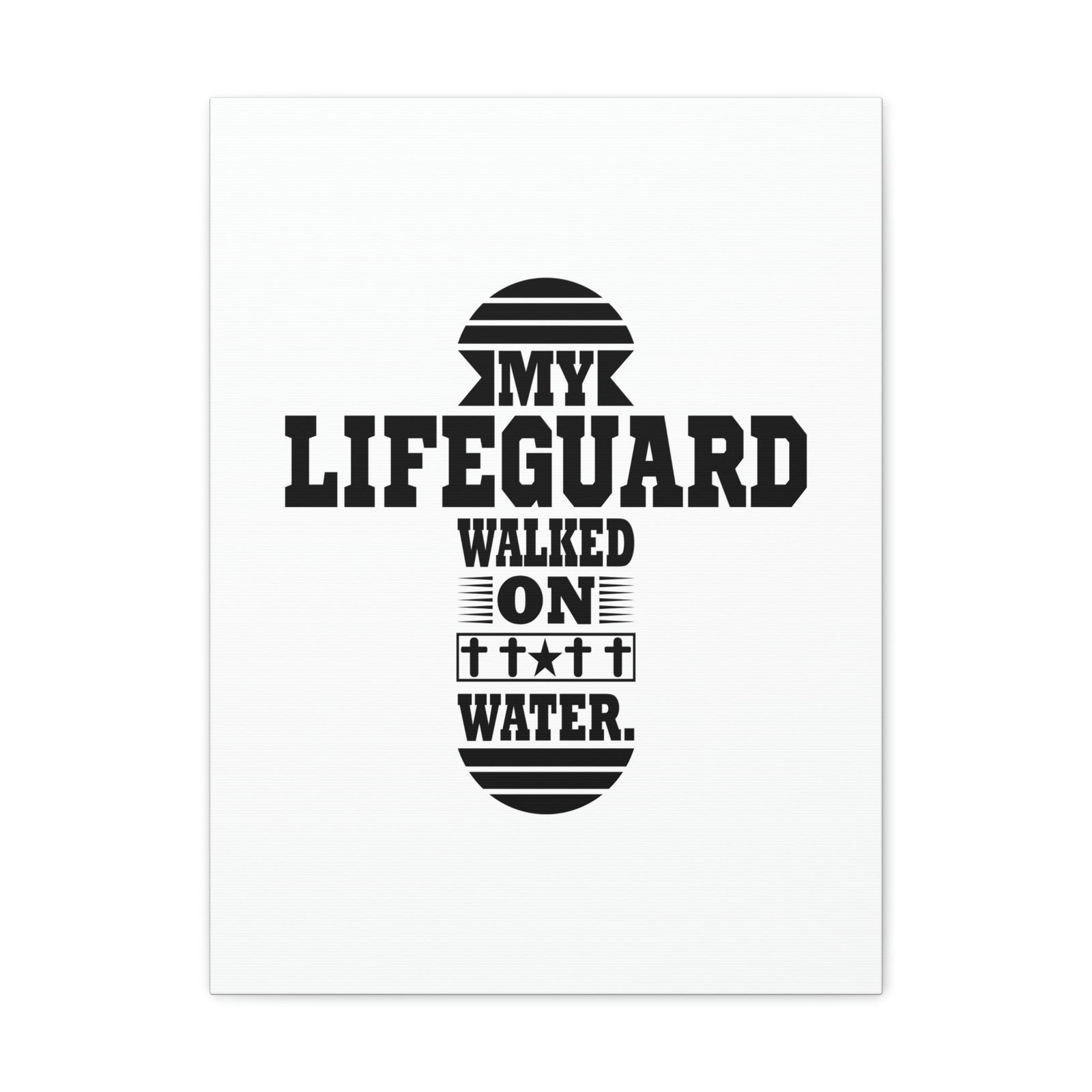 Scripture Walls My Lifeguard Walked On Water Matthew 14:29-31 Christian Wall Art Bible Verse Print Ready to Hang Unframed-Express Your Love Gifts