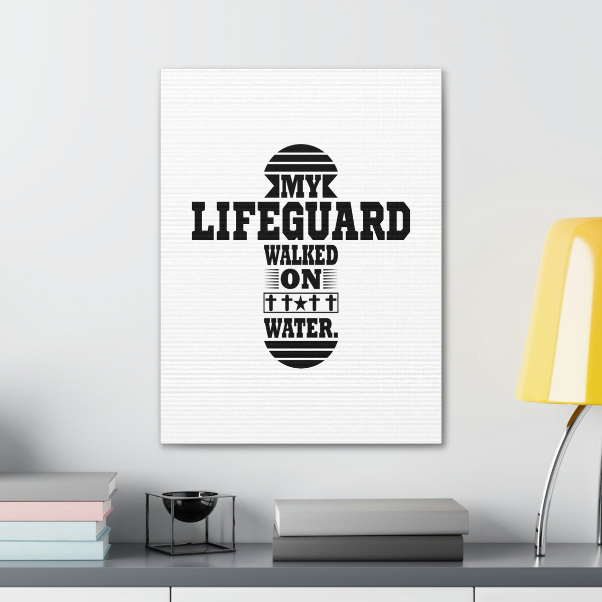 Scripture Walls My Lifeguard Walked On Water Matthew 14:29-31 Christian Wall Art Bible Verse Print Ready to Hang Unframed-Express Your Love Gifts