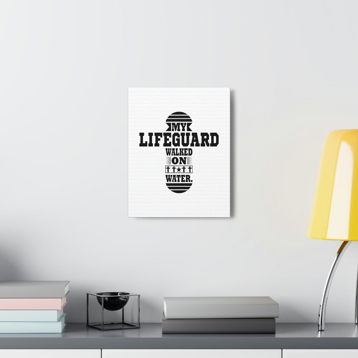 Scripture Walls My Lifeguard Walked On Water Matthew 14:29-31 Christian Wall Art Bible Verse Print Ready to Hang Unframed-Express Your Love Gifts