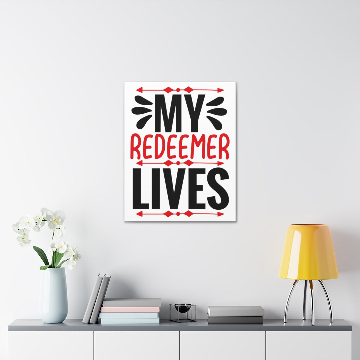 Scripture Walls My Redeemer Lives Isaiah 48:17 Christian Wall Art Print Ready to Hang Unframed-Express Your Love Gifts