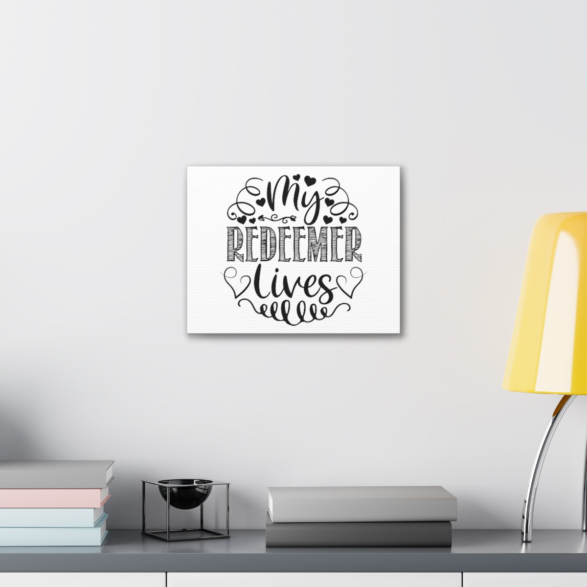 Scripture Walls My Redeemer Lives Job 19:25-26 Christian Wall Art Print Ready to Hang Unframed-Express Your Love Gifts