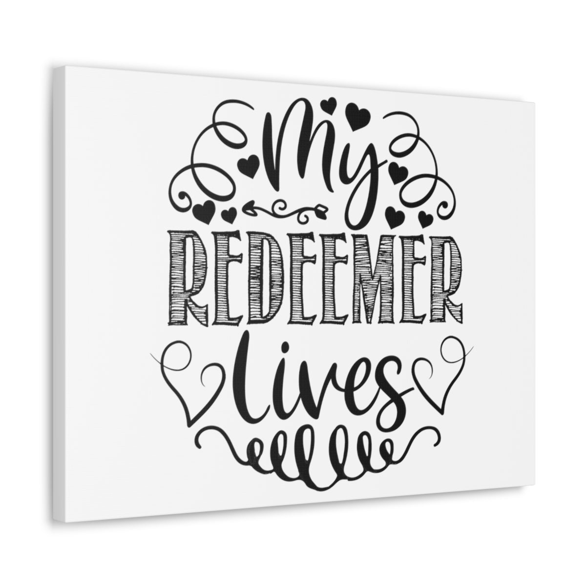 Scripture Walls My Redeemer Lives Job 19:25-26 Christian Wall Art Print Ready to Hang Unframed-Express Your Love Gifts