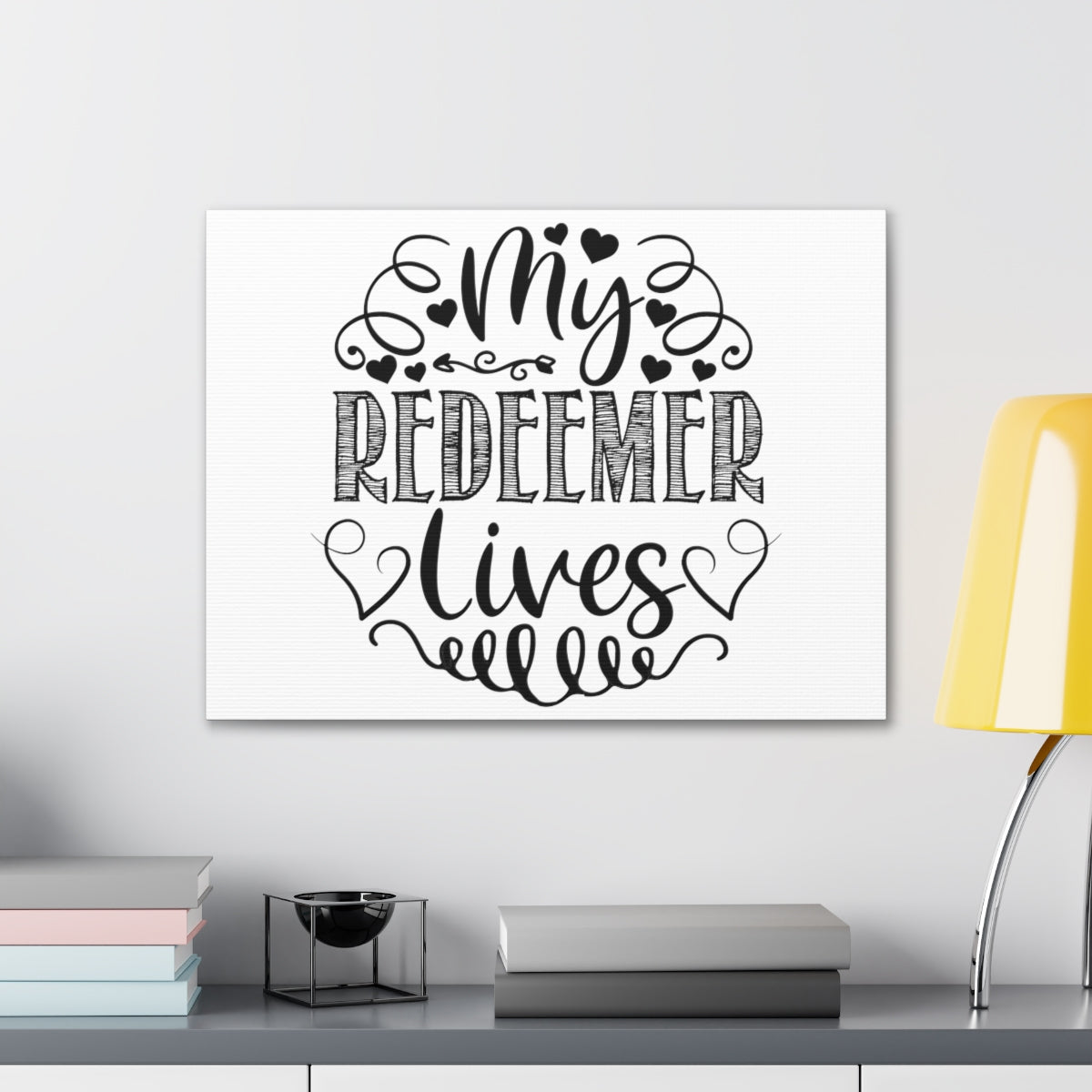 Scripture Walls My Redeemer Lives Job 19:25-26 Christian Wall Art Print Ready to Hang Unframed-Express Your Love Gifts
