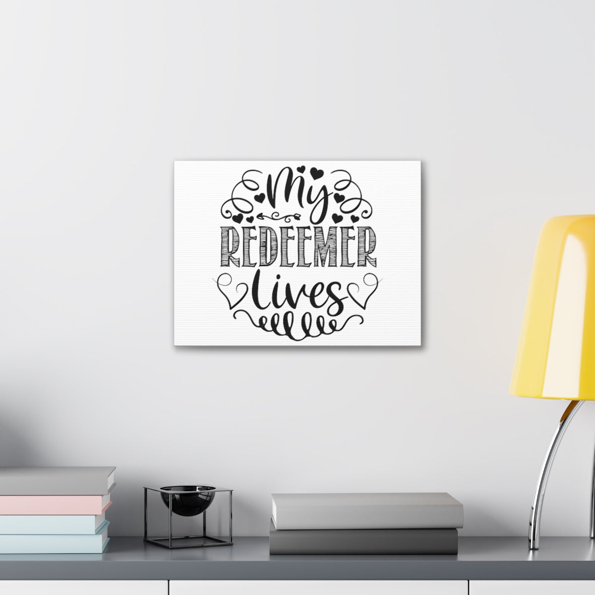 Scripture Walls My Redeemer Lives Job 19:25-26 Christian Wall Art Print Ready to Hang Unframed-Express Your Love Gifts