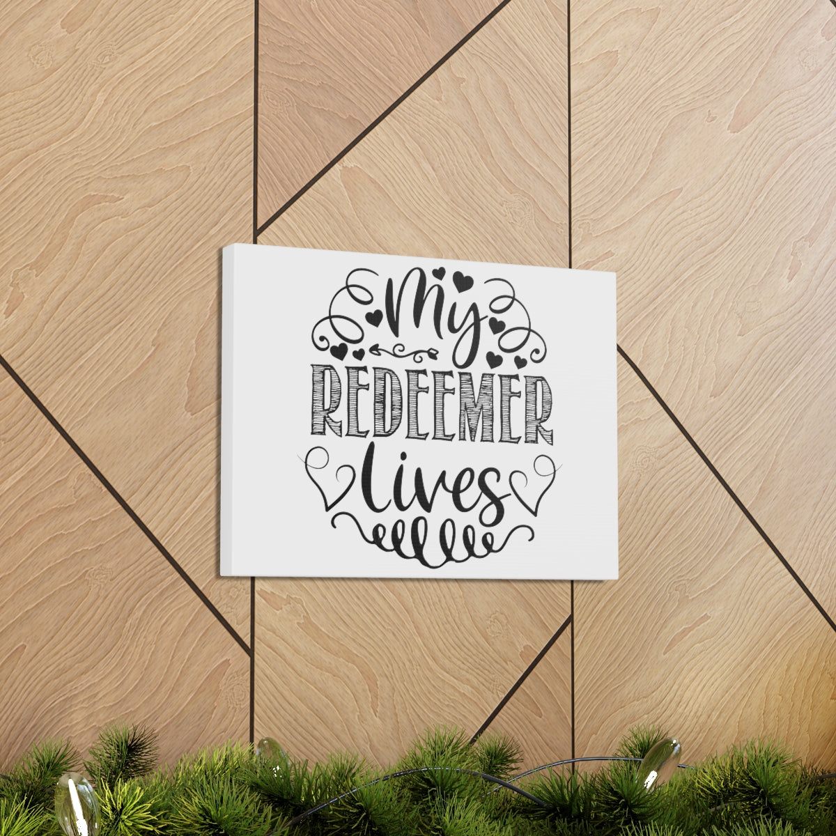 Scripture Walls My Redeemer Lives Job 19:25-26 Christian Wall Art Print Ready to Hang Unframed-Express Your Love Gifts