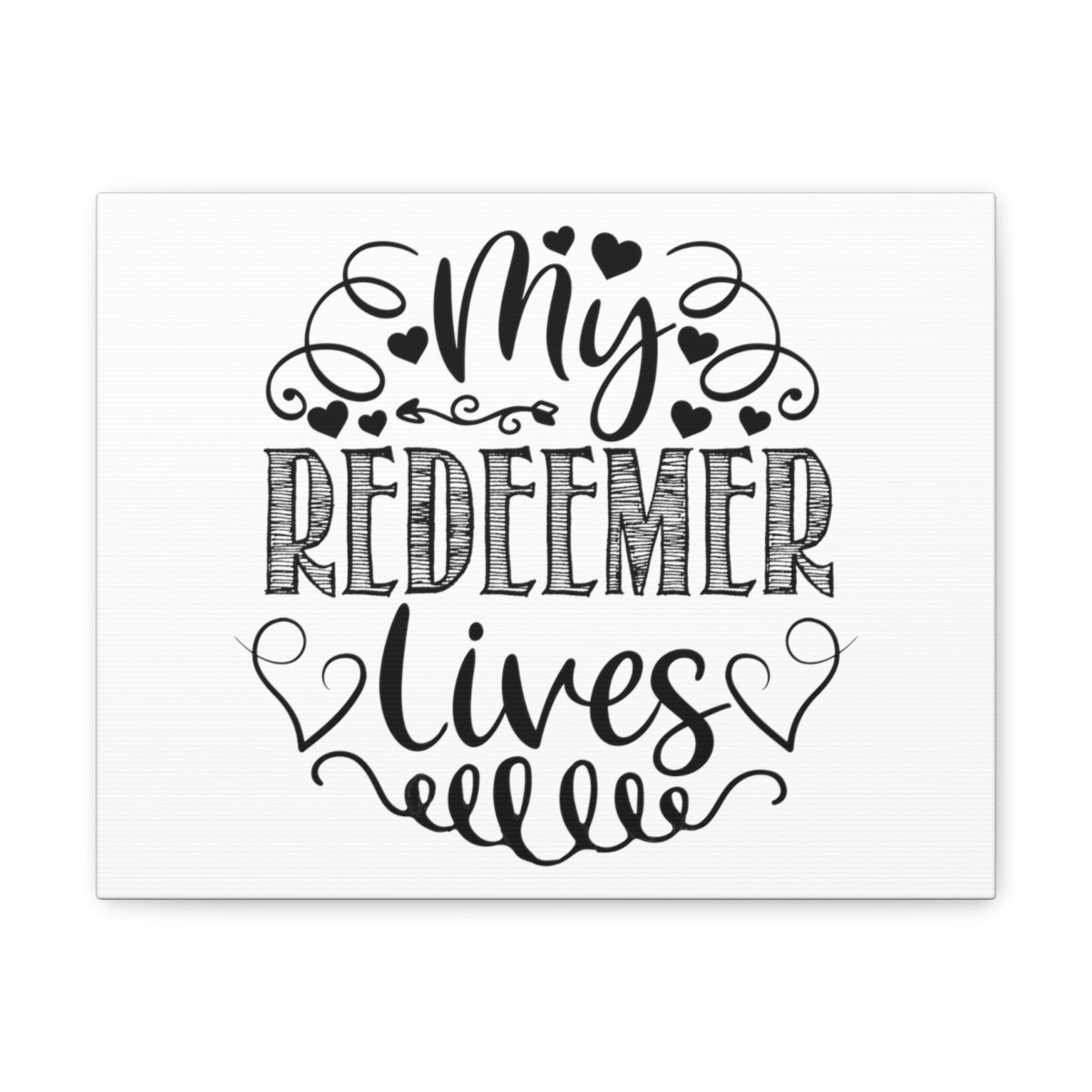 Scripture Walls My Redeemer Lives Job 19:25-26 Christian Wall Art Print Ready to Hang Unframed-Express Your Love Gifts