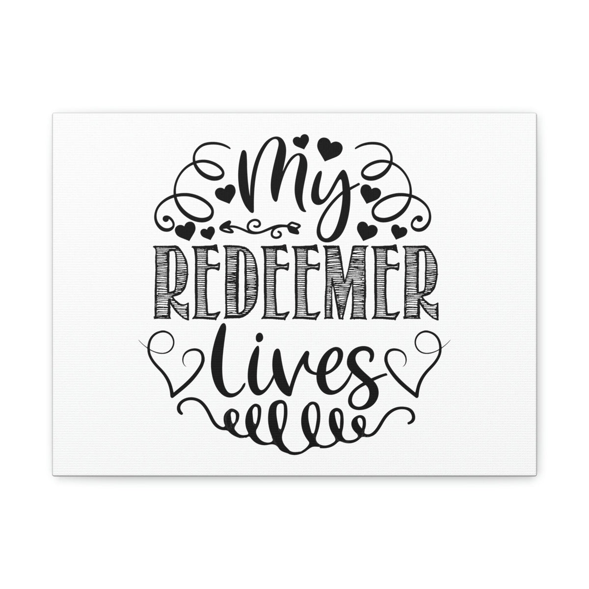 Scripture Walls My Redeemer Lives Proverbs 19:25 Hearts Christian Wall Art Print Ready to Hang Unframed-Express Your Love Gifts