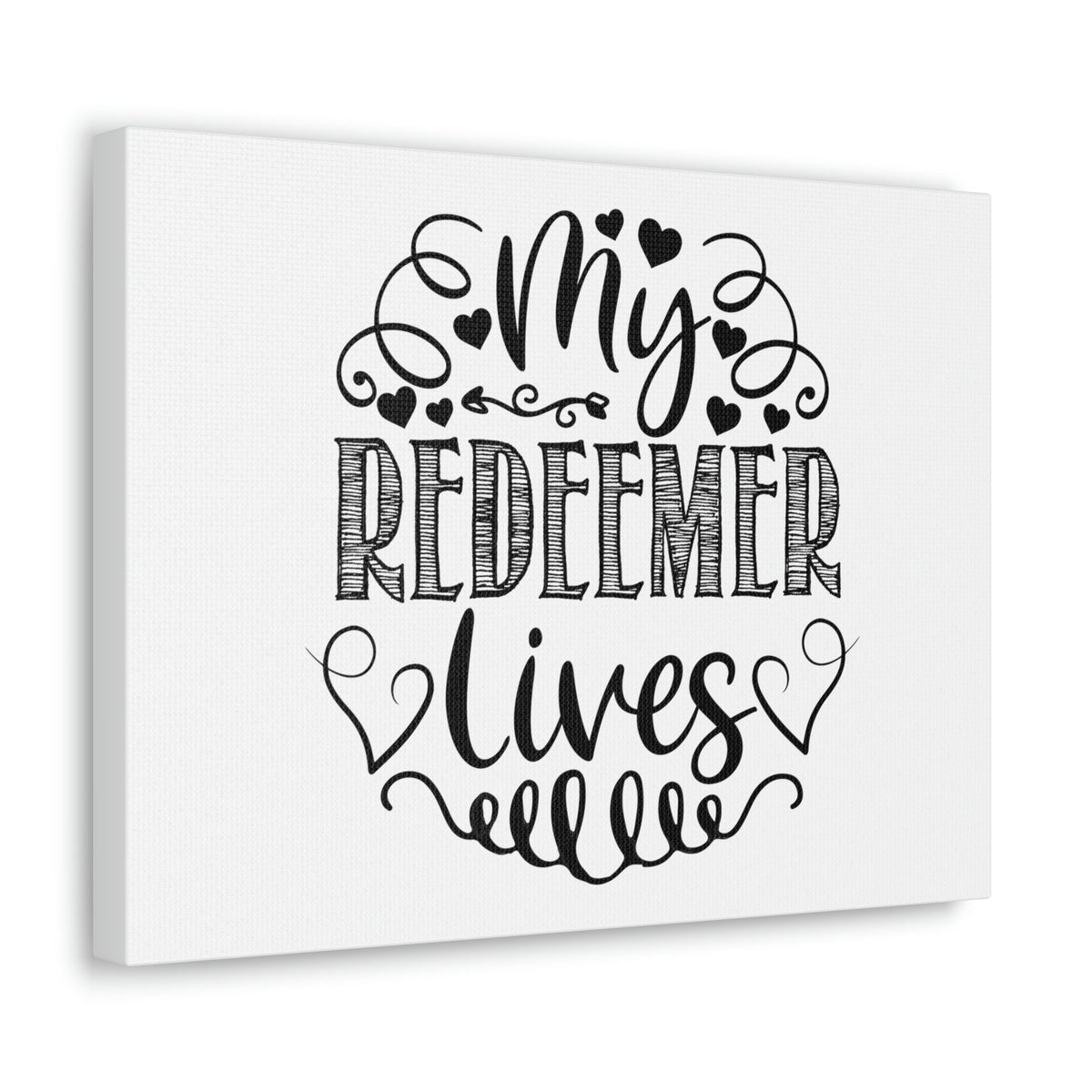 Scripture Walls My Redeemer Lives Proverbs 19:25 Hearts Christian Wall Art Print Ready to Hang Unframed-Express Your Love Gifts