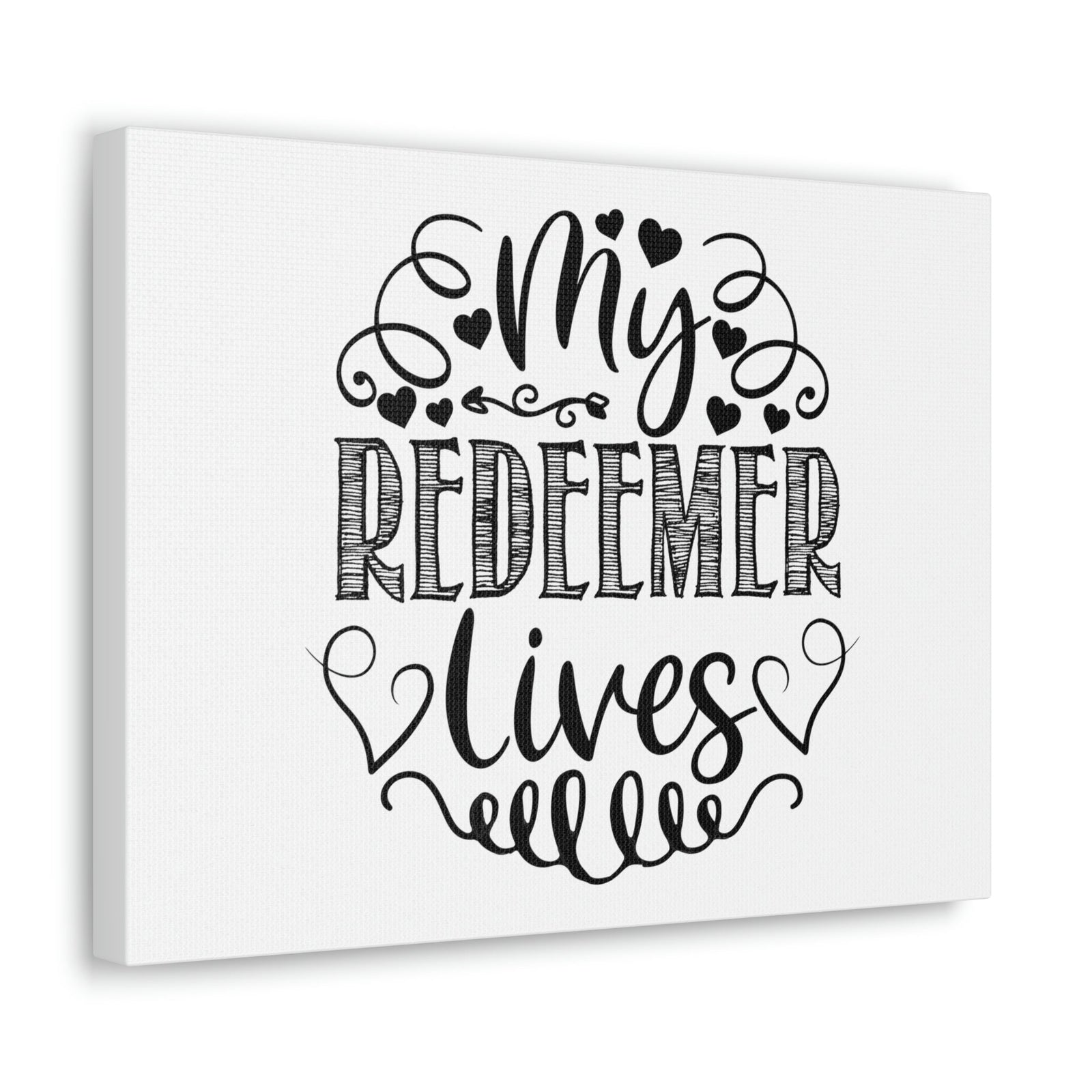 Scripture Walls My Redeemer Lives Proverbs 19:25 Hearts Christian Wall Art Print Ready to Hang Unframed-Express Your Love Gifts