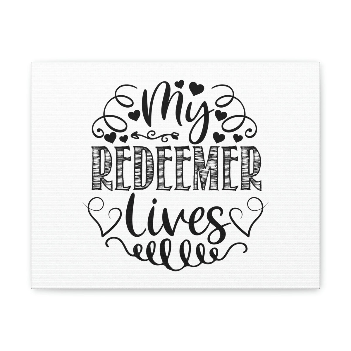 Scripture Walls My Redeemer Lives Proverbs 19:25 Hearts Christian Wall Art Print Ready to Hang Unframed-Express Your Love Gifts