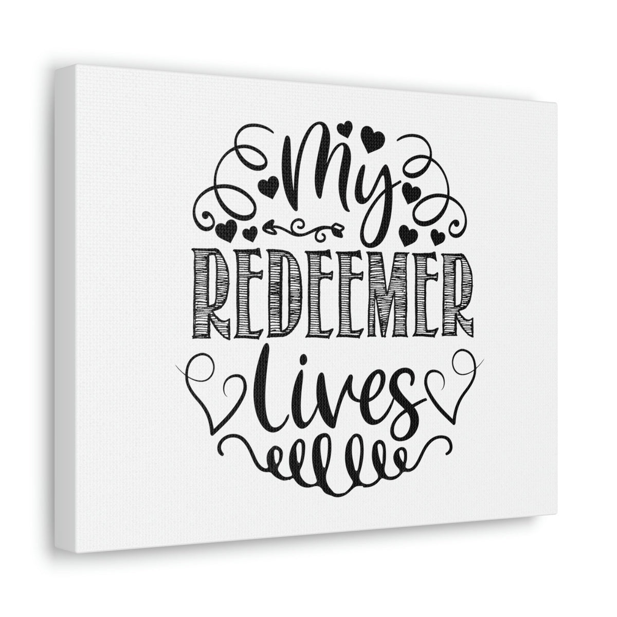 Scripture Walls My Redeemer Lives Proverbs 19:25 Hearts Christian Wall Art Print Ready to Hang Unframed-Express Your Love Gifts
