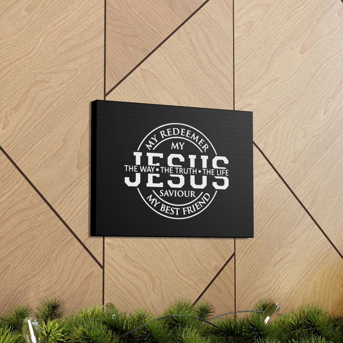 Scripture Walls My Redeemer, My Jesus, My Saviour John 14:6 Christian Wall Art Bible Verse Print Ready to Hang Unframed-Express Your Love Gifts