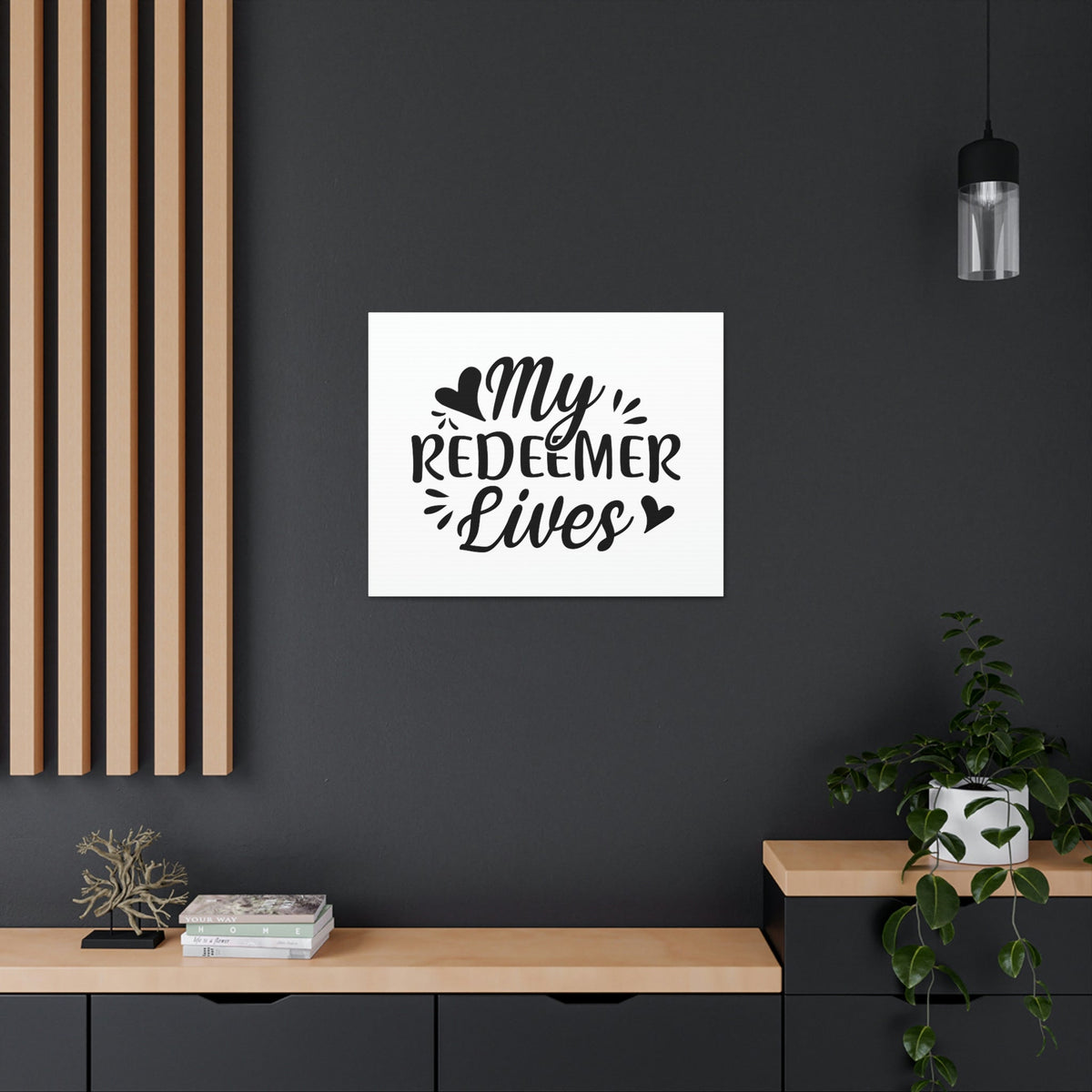 Scripture Walls My Redeemer Proverbs 19:25 Heart Christian Wall Art Print Ready to Hang Unframed-Express Your Love Gifts