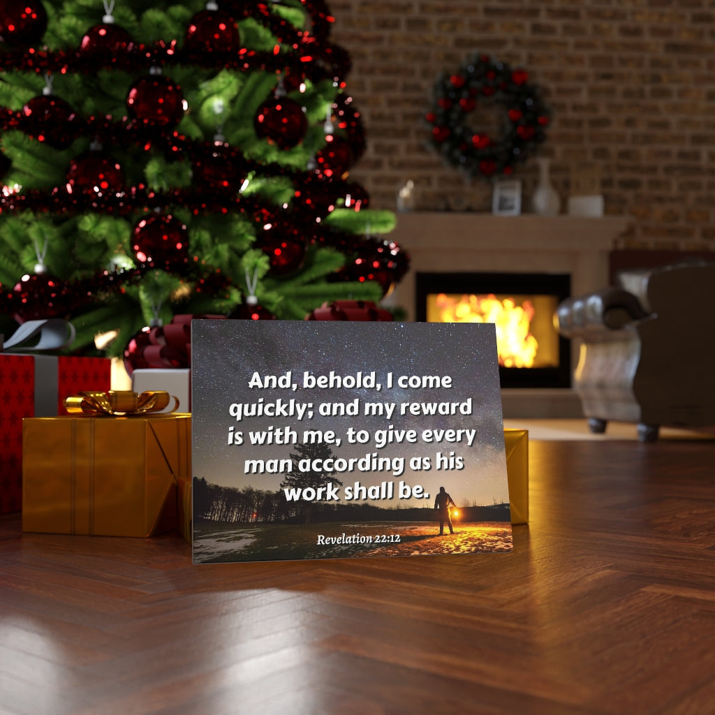 Scripture Walls My Reward Revelation 22:12 Bible Verse Canvas Christian Wall Art Ready to Hang Unframed-Express Your Love Gifts