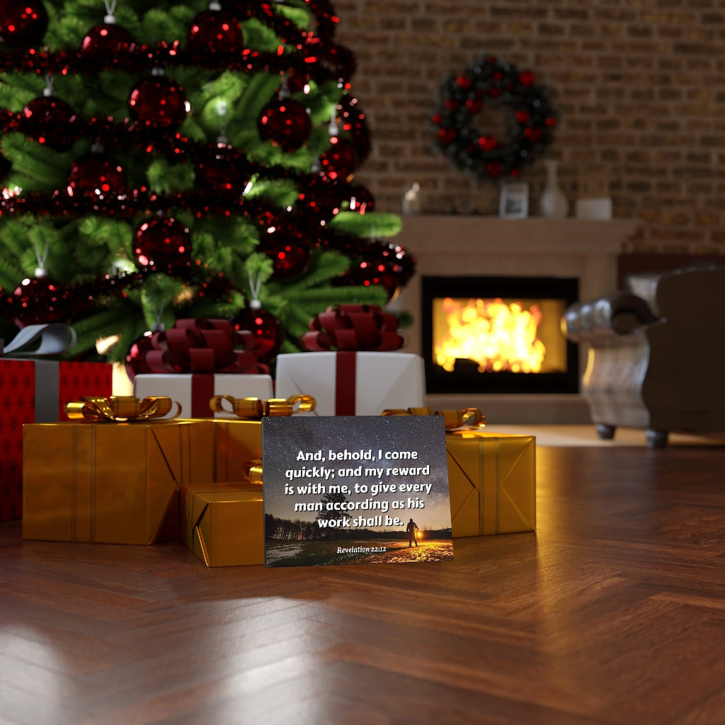 Scripture Walls My Reward Revelation 22:12 Bible Verse Canvas Christian Wall Art Ready to Hang Unframed-Express Your Love Gifts