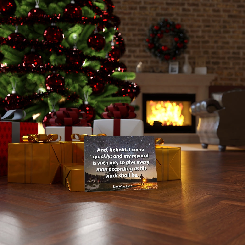 Scripture Walls My Reward Revelation 22:12 Bible Verse Canvas Christian Wall Art Ready to Hang Unframed-Express Your Love Gifts