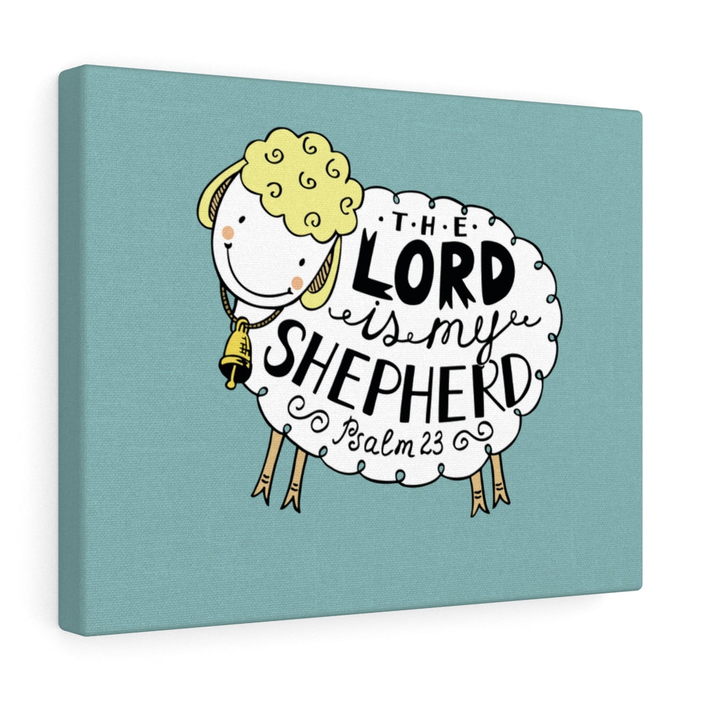 Scripture Walls My Shepherd Sheep Psalm 23 Bible Verse Canvas Christian Wall Art Ready to Hang Unframed-Express Your Love Gifts