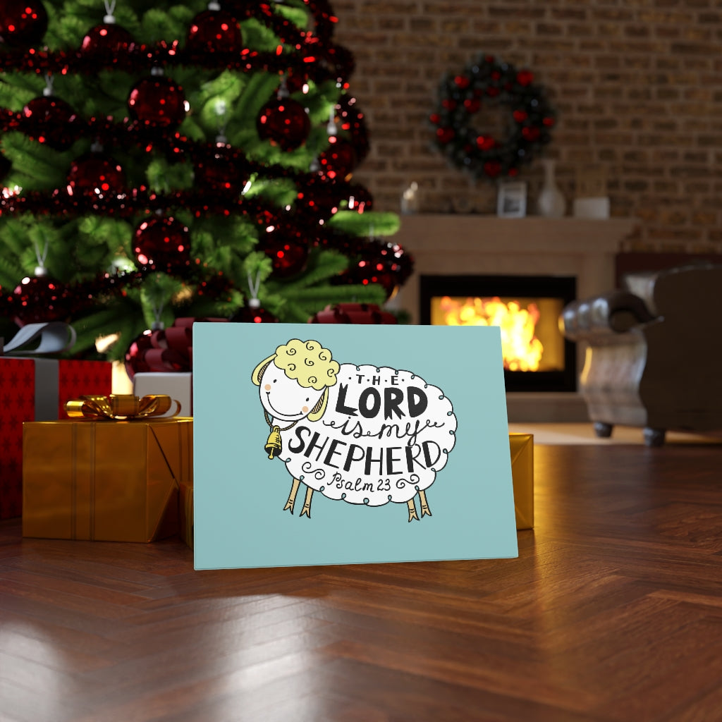 Scripture Walls My Shepherd Sheep Psalm 23 Bible Verse Canvas Christian Wall Art Ready to Hang Unframed-Express Your Love Gifts