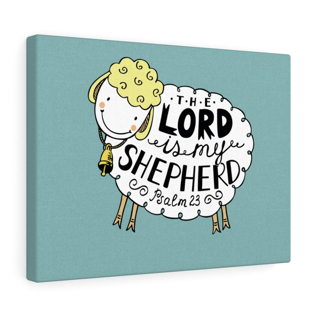 Scripture Walls My Shepherd Sheep Psalm 23 Bible Verse Canvas Christian Wall Art Ready to Hang Unframed-Express Your Love Gifts