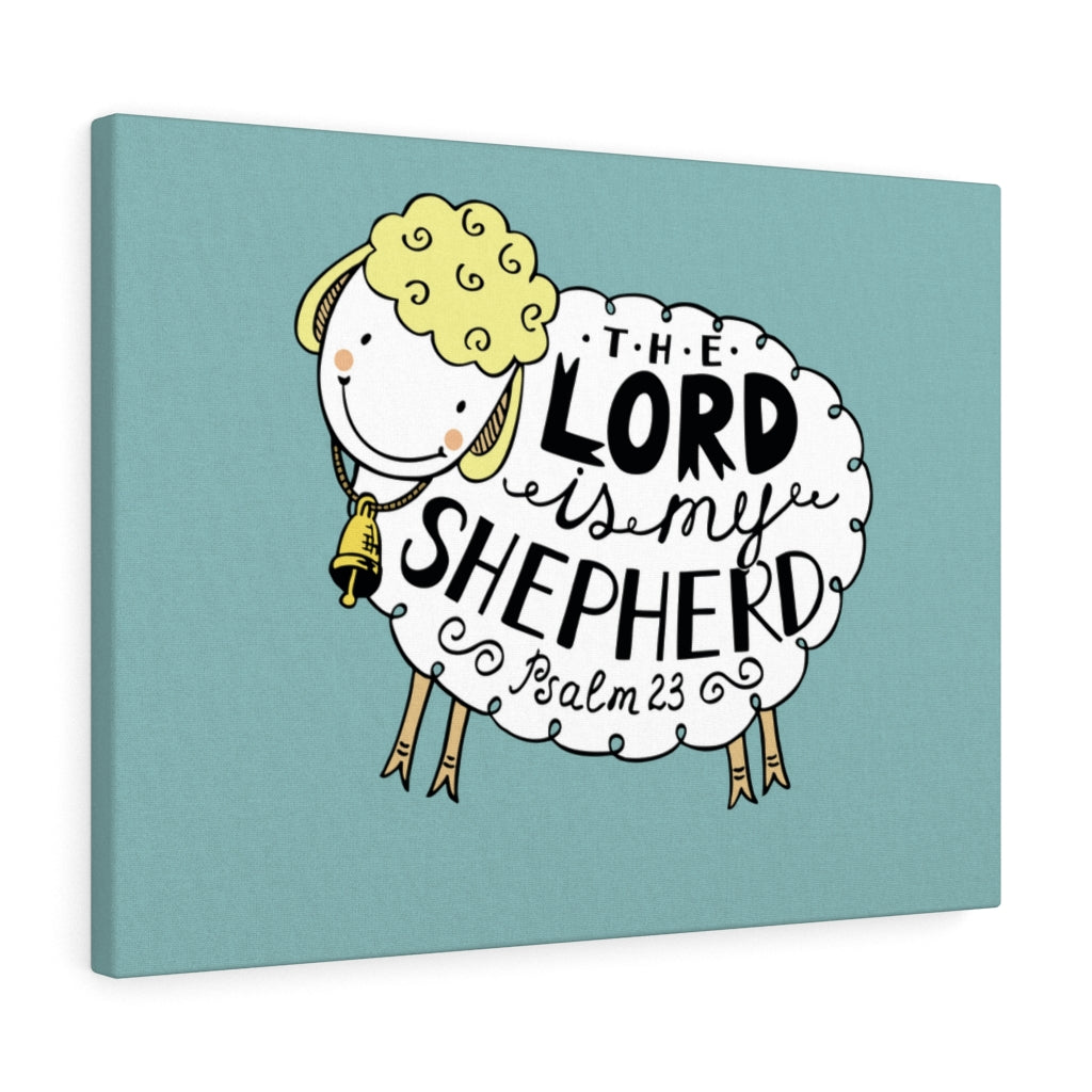 Scripture Walls My Shepherd Sheep Psalm 23 Bible Verse Canvas Christian Wall Art Ready to Hang Unframed-Express Your Love Gifts