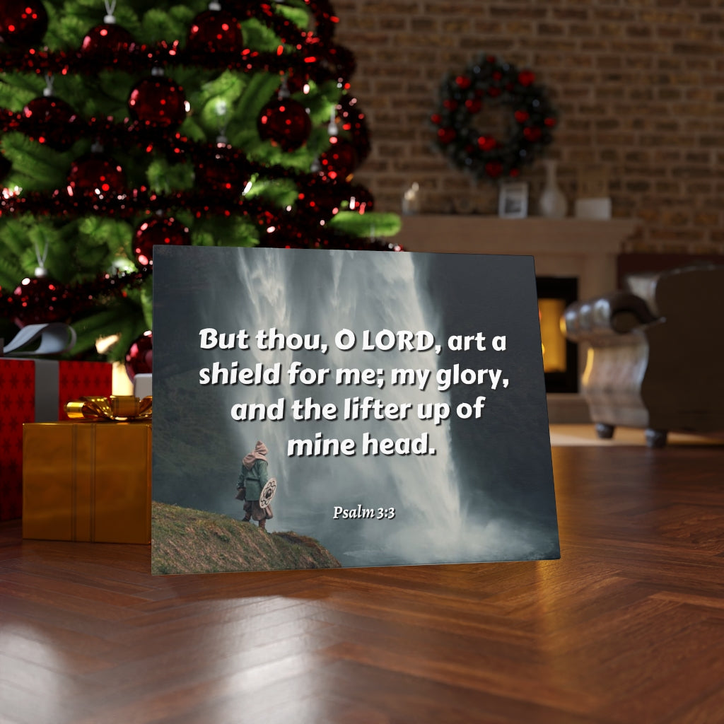 Scripture Walls My Shield Psalm 3:3 Bible Verse Canvas Christian Wall Art Ready to Hang Unframed-Express Your Love Gifts