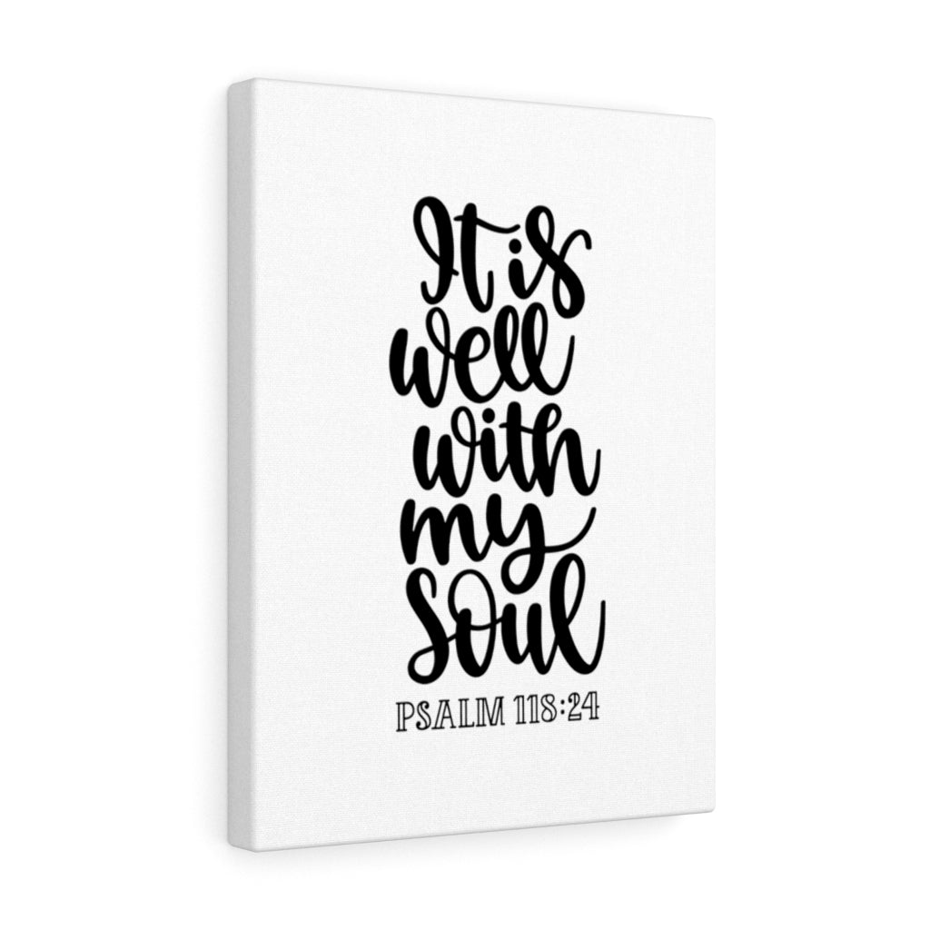 Scripture Walls My Soul Psalm 118:24 Bible Verse Canvas Christian Wall Art Ready to Hang Unframed-Express Your Love Gifts