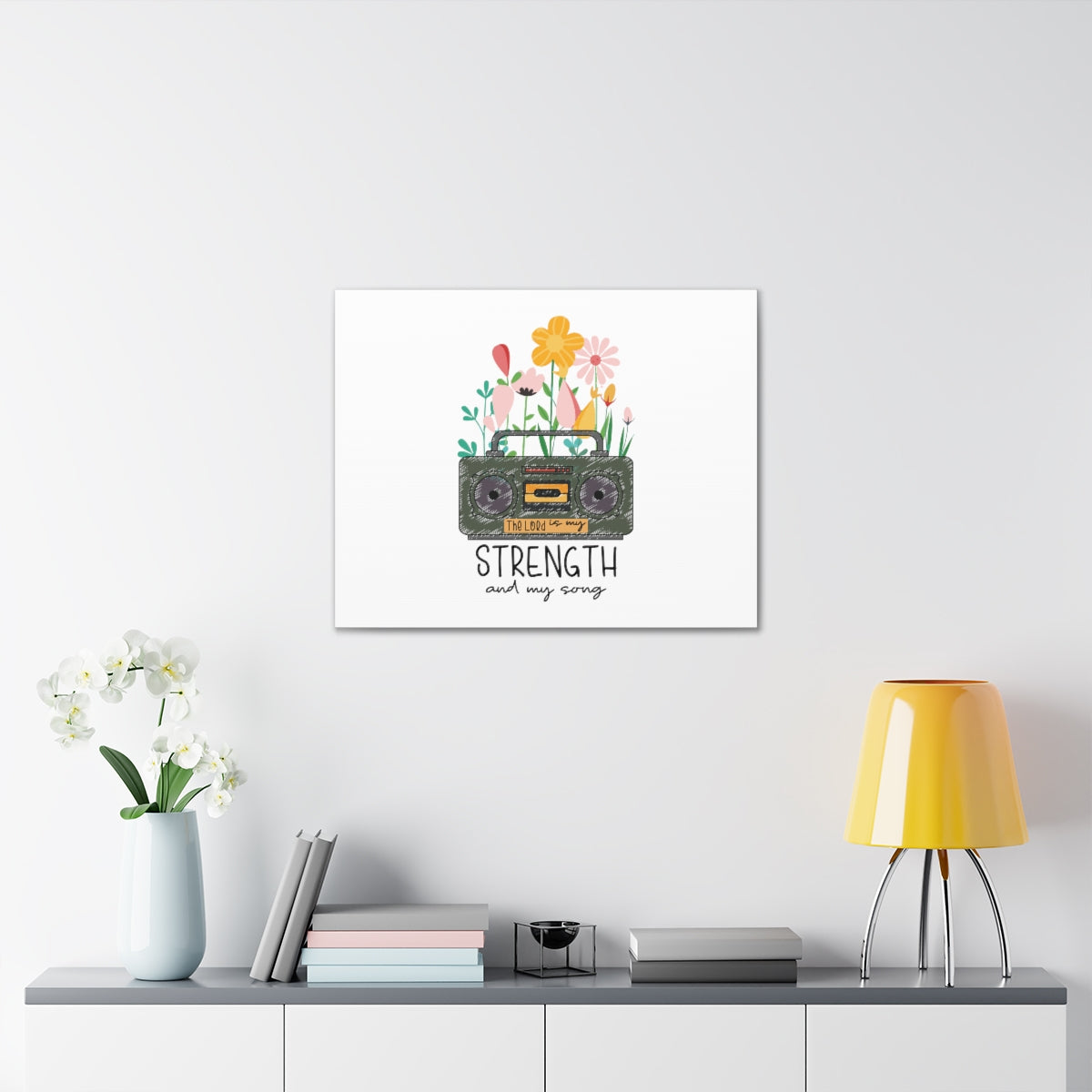 Scripture Walls My Strength And My Song Deuteronomy 31:6 Christian Wall Art Bible Verse Print Ready to Hang Unframed-Express Your Love Gifts