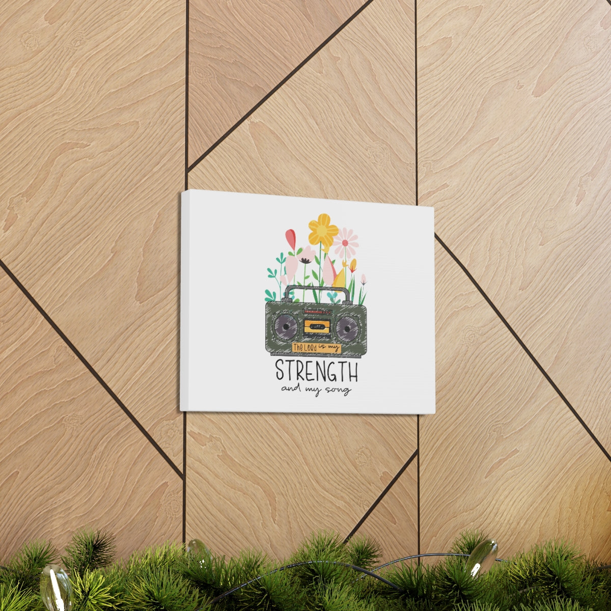 Scripture Walls My Strength And My Song Deuteronomy 31:6 Christian Wall Art Bible Verse Print Ready to Hang Unframed-Express Your Love Gifts