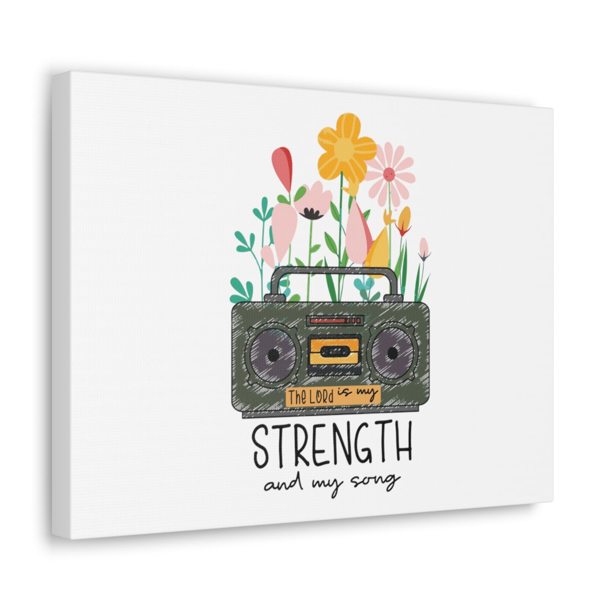 Scripture Walls My Strength And My Song Deuteronomy 31:6 Christian Wall Art Bible Verse Print Ready to Hang Unframed-Express Your Love Gifts