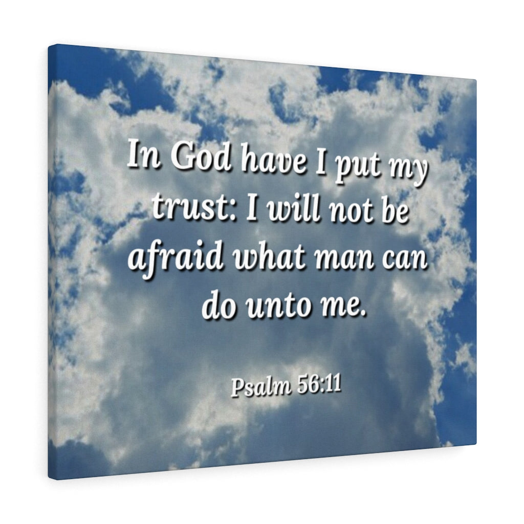 Scripture Walls My Trust Psalm 56:11 Bible Verse Canvas Christian Wall Art Ready to Hang Unframed-Express Your Love Gifts