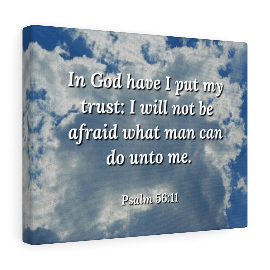 Scripture Walls My Trust Psalm 56:11 Bible Verse Canvas Christian Wall Art Ready to Hang Unframed-Express Your Love Gifts