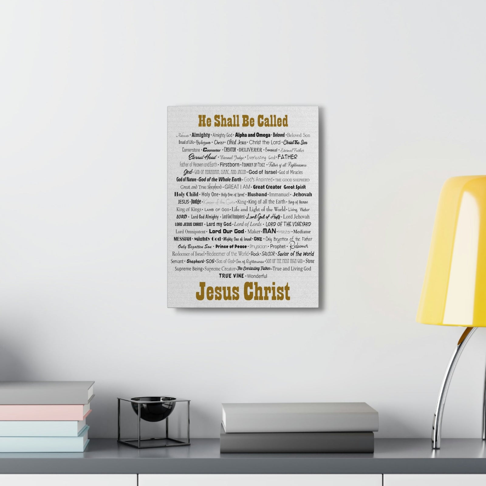 Scripture Walls Names of God He Shall Be Called Matthew 1:21 Christian Home Decor Unframed-Express Your Love Gifts
