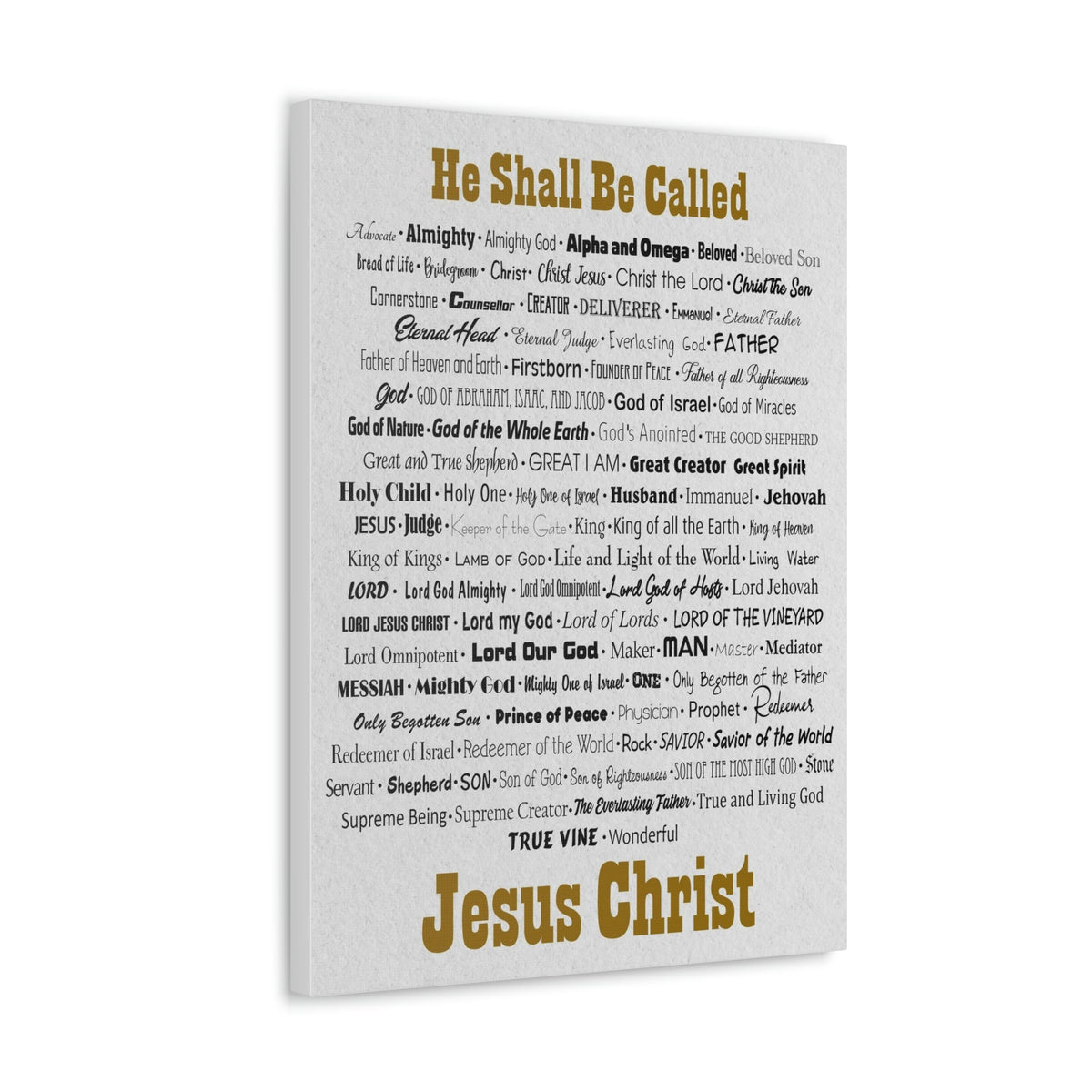 Scripture Walls Names of God He Shall Be Called Matthew 1:21 Christian Home Decor Unframed-Express Your Love Gifts