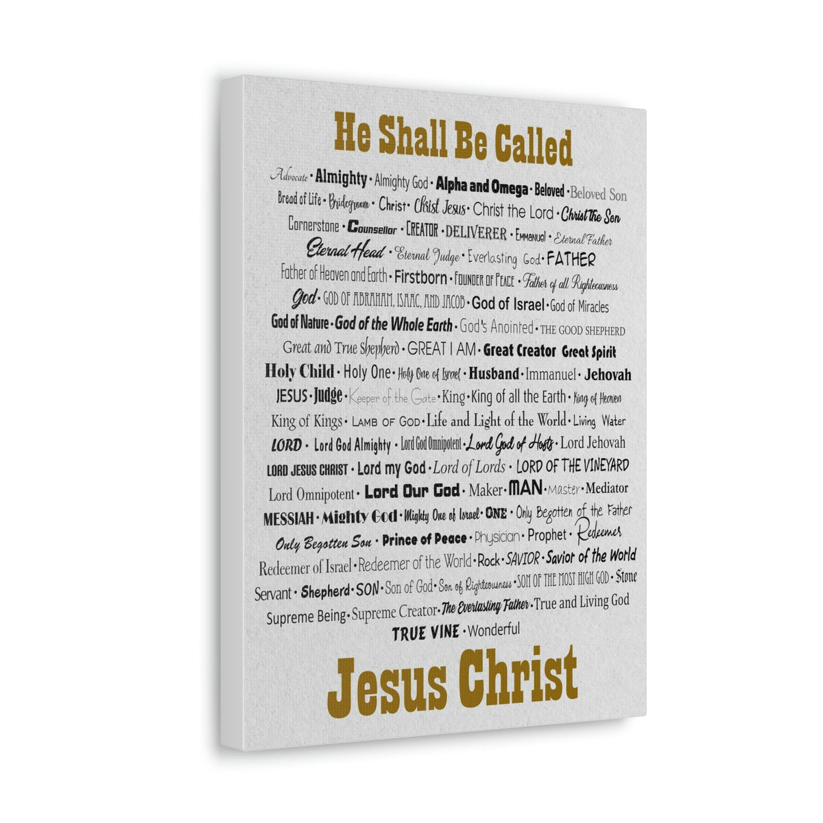 Scripture Walls Names of God He Shall Be Called Matthew 1:21 Christian Home Decor Unframed-Express Your Love Gifts