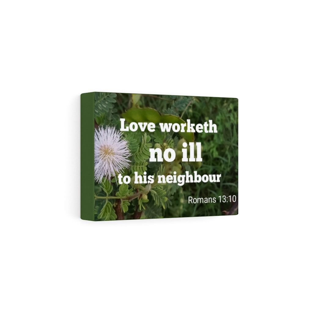 Scripture Walls Neighbor Romans 13:10 Bible Verse Canvas Christian Wall Art Ready to Hang Unframed-Express Your Love Gifts